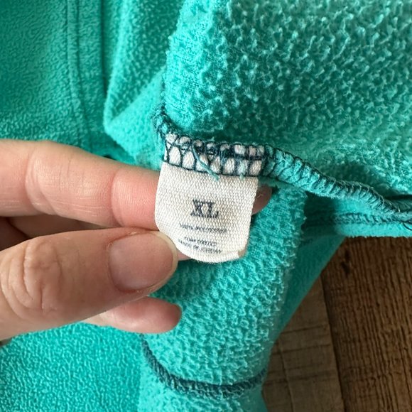 Magellan Outdoors Womens Turquoise Fleece Pullover Half-Zip XL - Picture 3 of 7